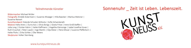 kunst.neuss Sonnenuhr