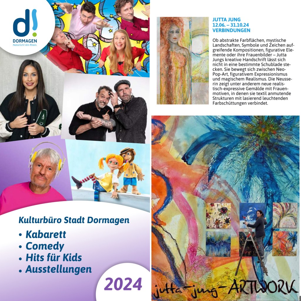 Jutta Jung  „Verbindungen“ 2024                                 Große Einzel-Ausstellung in der Glasgalerie&nbsp;Dormagen